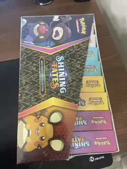 Pokemon Shining Fates Mad Party Pin Display Factory Sealed Case - Image 2