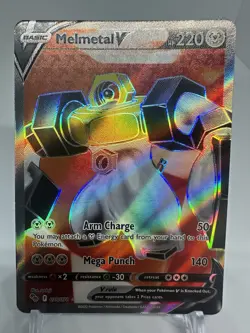 Pokemon TCG Melmetal v Full Art Holo Ultra Rare Card Pokemon Go 075/078 - Image 1
