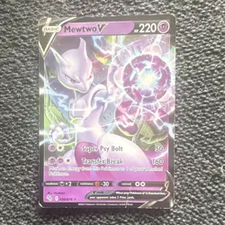 Mewtwo V 030/078 Pokemon GO Full Art Holo Ultra Rare English 2022 - Image 1