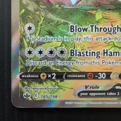 Tornadus V 185/198 Pokemon Chilling Reign Alternate Full Art Holo Ultra Rare - Image 5