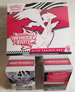 White Flare Elite Trainer Box & 2 Booster Bundles - Pokemon TCG - Factory Sealed - Image 1
