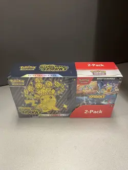 Pokemon Surging Sparks Elite Trainer Box and Booster Bundle Costco, 2-Pack. Read - Image 1