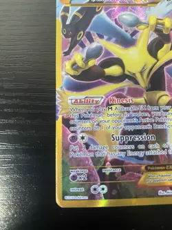 Pokemon Alakazam TCG EX XY Fates Collide Holo Card 125/124 Full Art Secret Rare - Image 3