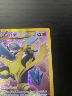 Pokemon Alakazam TCG EX XY Fates Collide Holo Card 125/124 Full Art Secret Rare - Image 5