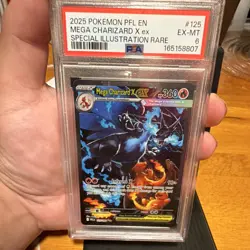 The Pokemon Company Mega Charizard X ex 125/094 ME02 EN Holo SIR PSA 6 - Image 1