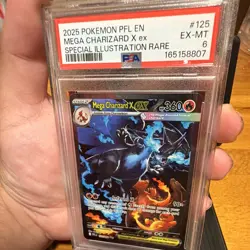 The Pokemon Company Mega Charizard X ex 125/094 ME02 EN Holo SIR PSA 6 - Image 2