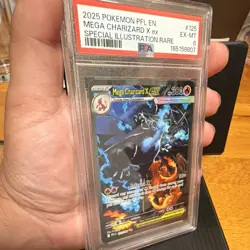 The Pokemon Company Mega Charizard X ex 125/094 ME02 EN Holo SIR PSA 6 - Image 3