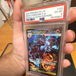 The Pokemon Company Mega Charizard X ex 125/094 ME02 EN Holo SIR PSA 6 - Image 4