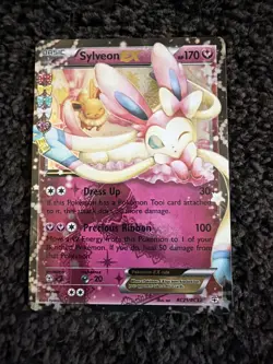 The Pokemon Company Sylveon EX RC21/RC32 Ultra Rare Full Art Holo Eng 2016 170HP - Image 1