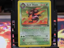 Dark Gloom 36/82 Team Rocket MP Pokemon Card WOTC Vintage Uncommon - Image 1