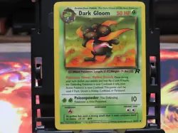 Dark Gloom 36/82 Team Rocket MP Pokemon Card WOTC Vintage Uncommon - Image 3