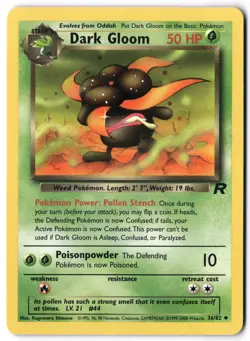 Pokemon Card - Dark Gloom 36/82 Unlimited Uncommon - Team Rocket - NM - Image 1