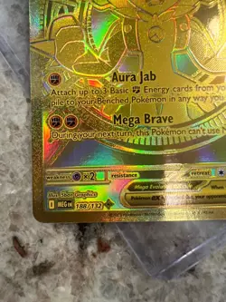 Pokemon MEGA LUCARIO EX 188/132 PACK FRESH MINT CONDITION English Secret Rare - Image 5