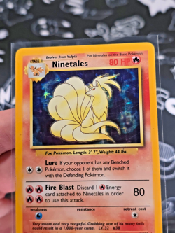Ninetales 1999 Base Set Unlimited 12/102 Holo Rare WotC Pokemon TCG Card - Image 4