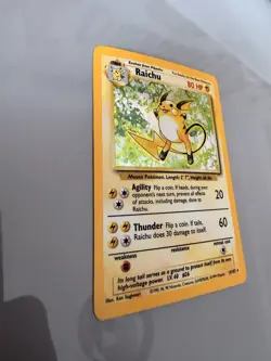 The Pokemon Company Pokemon TCG Raichu 014/102 Base Set Holo Rare Stage 1 80HP - Image 3