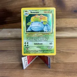 Wizards of the Coast Pokemon TCG Base Set Venusaur 15/102 Holo Rare 100 HP - Image 1