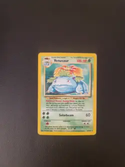 Pokemon TCG Base Set Venusaur 15/102 Holo Rare WOTC 1999 Unlimited English - Image 1