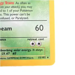 Pokemon TCG Venusaur Base Set Holo Unlimited Rare Card 15/102 1999 WOTC - Image 4