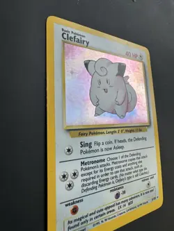 Pokemon TCG Clefairy Base Set 5/102 Holo Unlimited Holo Rare LP - Image 2