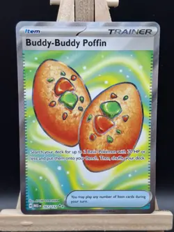 Pokemon TCG Buddy-Buddy Poffin Mega Evolution 167/132 Secret Art Rare NM - Image 1