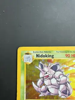 Pokemon TCG Nidoking Base Set Holo Unlimited Rare Card 11/102 HP - Image 3