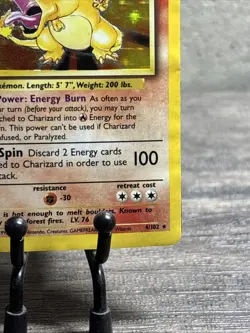 Charizard 4/102 Base Set Holo Rare-Pokemon TCG-Fast Shipping-Played!! - Image 5