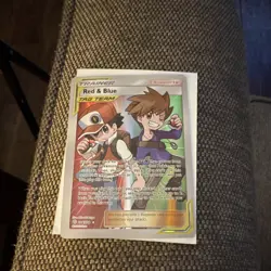 Pokemon TCG Red & Blue 234/236 Cosmic Eclipse TAG TEAM Secret Rare Full Art Holo - Image 2