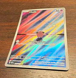 Pokemon TCG Cleffa 202/197 SV03 Obsidian Flames Illustration Rare Holo 30HP Eng - Image 1