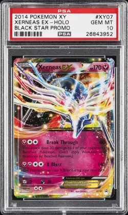 2014 POKEMON XY BLACK STAR PROMO #XY07 XERNEAS EX PSA 10 - Image 1