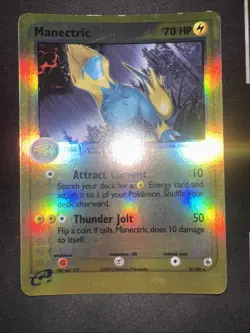 Manectric 9/109 EX Ruby & Sapphire Reverse Holo Rare Pokemon Card 2003 Nm - Image 1