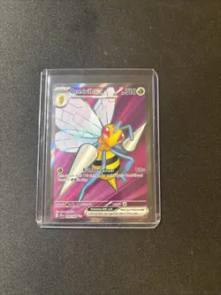 Pokemon TCG- Beedrill ex 98/86- Full Art Double Ultra Rare- Chaos Rising- NM - Image 1