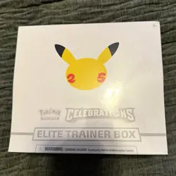 Pokemon TCG Celebrations Elite Trainer Box 25th Anniversary 2021 Factory Sealed - Image 1