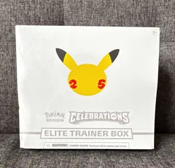 Pokemon TCG Celebrations Elite Trainer Box 25th Anniversary Sealed English 2021 - Image 1