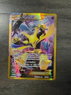 Alakazam EX 125/124 Secret Rare Full Art Holo XY Fates Collide Pokemon Card 2016 - Image 1