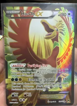 Pokemon TCG Ho-Oh EX 121/122 Breakpoint Full Art Holo Ultra Rare English - Image 1