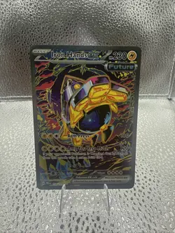 Pokemon Iron Hands ex 154/131 Sv: Prismatic Evolutions Full Art Holo Rare Card - Image 1