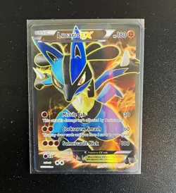 Pokemon Card Lucario Furious Fists XY 107/111 Holo Ultra Rare Full Art - LP - Image 1