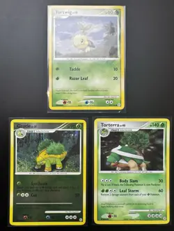Pokemon TCG Diamond & Pearl 3 Card Lot Turtwig/Grotle/Torterra Non-Holo - Image 4
