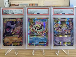 PSA 7 Pokemon TCG Holo Promo EX Lot 3: Aerodactyl XY98 Slowbro 27 Alakazam 26 - Image 1