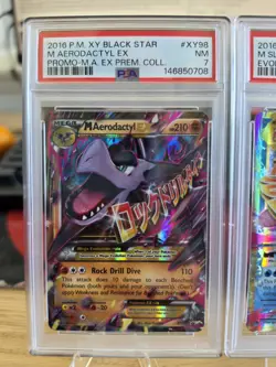 PSA 7 Pokemon TCG Holo Promo EX Lot 3: Aerodactyl XY98 Slowbro 27 Alakazam 26 - Image 2