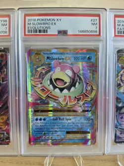 PSA 7 Pokemon TCG Holo Promo EX Lot 3: Aerodactyl XY98 Slowbro 27 Alakazam 26 - Image 3