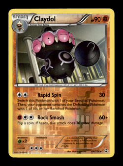 Claydol 64/124 Reverse Holo - Dragons Exalted - Pokemon Trading Card Game - Image 1