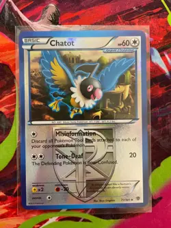 Pokemon Trading Card Game - Chatot 77/101 Plasma Blast - Reverse Holo - Image 1