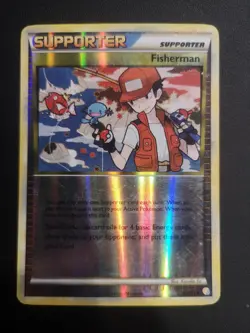 Pokemon TCG Fisherman Reverse Holo Heartgold Soulsilver Card 92/123 - Image 1
