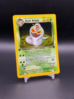 Dark Arbok Pokemon Card - WOTC - 1st Edition - Team Rocket - 2/82 - Holo NM - Image 1