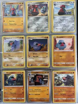 Pokemon Card Species Set Lot - 9x Unique Cards / Nosepass Family 3 - Image 1