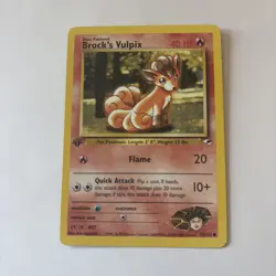 Pokemon TCG Brock's Vulpix Gym Heroes 1st Edition Common Card 73/132 NM - Image 1