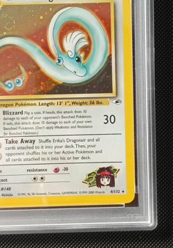 Pokemon TCG Erika's Dragonair 4/132 Gym Heroes Holo Rare Card - NM-MT - PSA 8 - Image 4