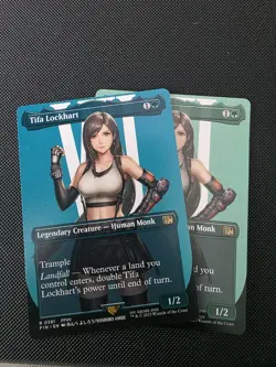 MISPRINT BLUE ***Borderless Tifa Lockheart*** MTG Final Fantasy - Ink error - Image 1