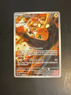 2025 Pokemon MEG Perfect Order Dedenne 93 /88 Illustration Rare Full Art Holo - Image 1